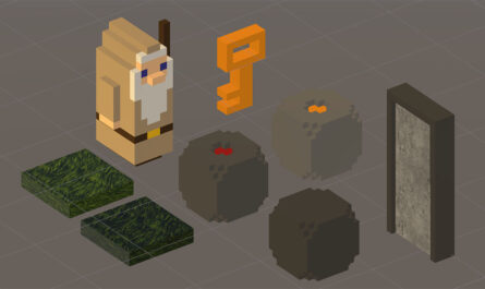 Voxel dummie model for Gäelith game