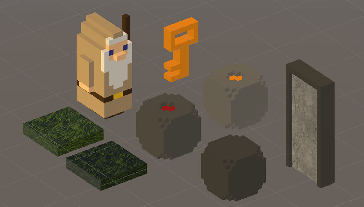 Voxel dummie model for Gäelith game