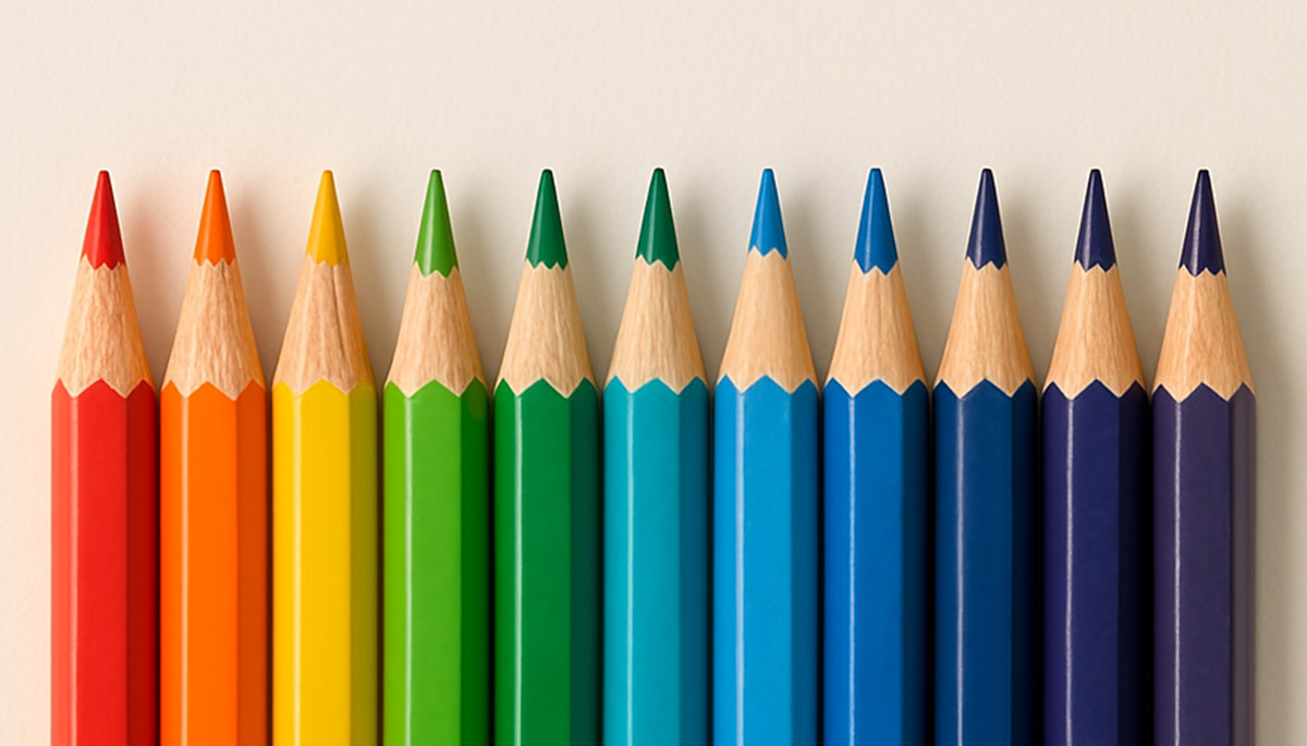 Coloured pencils